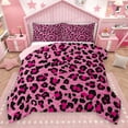 thumbnail image 1 of Homewish Animal Leopard Print 2pcs Bedding Comforter Set for Teens Boys Girls,Geometric Stripes Twin Comforter Sets,Jungle Wildlife Print Breathable Bedding Set,Lightweight Room Decor,Reversible, 1 of 8