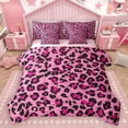 thumbnail image 1 of Homewish Animal Leopard Print 7-Piece Twin Bedding Sets for Teens Boys Girls,Geometric Stripes Bedding Comforter Set,Jungle Wildlife Print Breathable Sheet Sets,Lightweight Room Decor,Reversible, 1 of 8