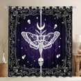 thumbnail image 1 of Homewish Animal Moth Blackout Curtains Set of 2 (52x84 Each) for Female Men,Gothic Skull Window Curtains,Exotic Style Curtains and Drapes,Luxury Bedroom Decor, 1 of 6