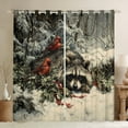 thumbnail image 1 of Homewish Animal Raccoon Black Out Curtains for Teens Boys Girls,Red Sparrow Curtains Pack of 2 (42x63 Each),Merry Christmas Bedroom Curtains,Luxury Bedroom Decor, 1 of 6