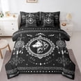 thumbnail image 1 of Homewish Animal Wolf Bedding Comforter Set 7pcs for Teens Adults,Tribal Aztec Queen Bedding Sets Super Cozy,Bohemian Dreamcatcher Flower Queen Sheet Sets,Microfiber Bedroom Decor,Reversible, 1 of 8