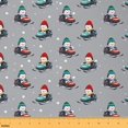 thumbnail image 1 of Homewish Antarctica Animals Fabric by the Yard 3 Yard,Kawaii Penguin Sewing Fabric,Blue Gray Red Room Decor Fabric by the Yard For Girls Boys,Ultra Soft Home Decor, 1 of 6