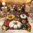 thumbnail image 1 of Homewish Autumn Pumpkin Sunflower 7pcs Bedding Comforter Set,Rustic Berry Queen Bedding Sets,Hello Fall Queen Sheet Sets For Adults,Microfiber Bedroom Decor Reversible, 1 of 8