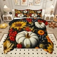 thumbnail image 1 of Homewish Autumn Pumpkin Sunflower Queen Comforter Set,Rustic Berry Bedding Sets,Hello Fall Bedding Comforter Set For Adults,Microfiber Bedroom Decor Reversible,3-Piece, 1 of 8