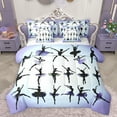 thumbnail image 1 of Homewish Ballet Girls 7-Piece Twin Bedding Sets,Ballerina Dancer Bedding Comforter Set,White Purple Sheet Sets For Princess,Super Cozy Room Decor, 1 of 8