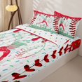 thumbnail image 1 of Homewish Baseball Ice Cream Kid Zipper Twin Comforter Sets with Fitted Sheet and 2 Pillowcases, Red Green Cartoon Zipper Bedding Set, Polka Dots Reversible, 4pcs, 1 of 6