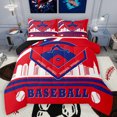 thumbnail image 1 of Homewish Baseball Sport Lover Full Size Comforter Sets,Boys Ball Game Bedding Comforter Set,Red White Blue Bedding Sets For Boys Teens,Super Cozy Room Decor Reversible,3-Piece, 1 of 8