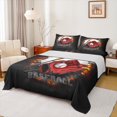 thumbnail image 1 of Homewish Baseball Sports Twin Sheet Sets,Ball Game Gaming Twin Fitted Sheet,Red Black 03 For Boys Teens,Ultra Soft Home Decor,3-Piece, 1 of 7
