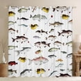 thumbnail image 1 of Homewish Bass Big Fish Blackout Curtains Set of 2 (52x84 Each),Rustic Farmhouse Cabin Window Curtains,Hunting And Fishing Curtains and Drapes For Boys Kids,Ultra Soft Home Decor, 1 of 6