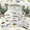 thumbnail image 1 of Homewish Bass Big Fish Full Size Comforter Sets,Rustic Farmhouse Cabin Bedding Comforter Set,Hunting And Fishing Bedding Sets For Boys Kids,Ultra Soft Home Decor Reversible,3 Pieces, 1 of 8