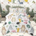 thumbnail image 1 of Homewish Bear Fox Hedgehog Bedding Comforter Set 2pcs for Child Boys Girls,Cartoon Woodland Wildlife Twin Comforter Sets Microfiber,Kawaii Animal Breathable Bedding Set,Ultra Soft Home Decor, 1 of 8