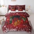 thumbnail image 1 of Homewish Black Girl 7pcs Bedding Comforter Set for Teens,Green Red Queen Bedding Sets Super Cozy,Merry Christmas Queen Sheet Sets,Breathable Home Decor,Reversible, 1 of 8