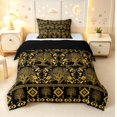 thumbnail image 1 of Homewish Black Gold Tree Of Life Twin Comforter Sets,Aztec Exotic Style Bedding Set,Black Reversible,2pcs,1 Comforter and 1 Pillowcase, 1 of 7