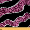 thumbnail image 1 of Homewish Black Pink Cheetah Print Fabric by the Yard 1 Yard for Adult, Glitter Dreamy Diamond Room Decor Fabric by the Yard, Romantic Anniversary Sewing Fabric, Luxury Bedroom Decor, 1 of 6