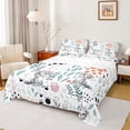 thumbnail image 1 of Homewish Black White Leopard 4-Piece Full Size Sheets for Teens Boys Girls,Flower Animal Bed Sheets,Dreamy Princess Lightweight Sheet Sets,Ultra Soft Home Decor, 1 of 7