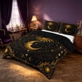 thumbnail image 1 of Homewish Black and Gold Duvet Cover Queen, Sun Moon Stars Queen Bedding, Black Reversible 3pcs, 1 Duvet Cover and 2 Pillowcases, 1 of 6