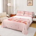 thumbnail image 1 of Homewish Bling Glitter Splash 4 Pieces Queen Sheet Sets For Female Teens Adults,Dreamy Princess Ultra Soft Flat Sheet,Stars Print Queen Fitted Sheet,Super Cozy Room Decor, 1 of 7