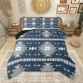 thumbnail image 1 of Homewish Blue Gray Aztec Bedding Comforter Set, Bohemian Geometric Twin Comforter Sets, Rustic Lodge Cabin Farmhouse Bedding Set, Luxury Bedroom Decor, 1 of 8