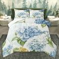thumbnail image 1 of Homewish Blue Hydrangea Bedding Comforter Set,Natural Flower Floral Twin Comforter Sets,Green Monstera Leaf Bedding Set For Girl Boy,Microfiber Bedroom Decor Reversible,2 Pieces, 1 of 8