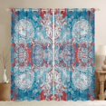 thumbnail image 1 of Homewish Blue Vintage Graffiti Curtains Pack of 2 (42x84 Each), Fashion Artwork Curtains Blackout, Western Bohemian Style Bedroom Curtains, Window Curtains Decor, 1 of 6