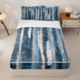 thumbnail image 1 of Homewish Blue Zipper Twin Comforter Sets with Fitted Sheet and 2 Pillowcases,Abstract Geometric Zipper Bedding Set,Reversible,4pcs, 1 of 8