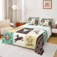 thumbnail image 1 of Homewish Bohemian Aztec Abstract Bed Sheets, Western Cowgirl Cowboy King Sheets, Rustic Cactus Sheet Set, Ultra Soft Bedroom Decor, 4 Pieces, 1 of 7
