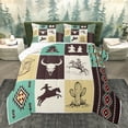 thumbnail image 1 of Homewish Bohemian Aztec Abstract Bedding Comforter Set, Western Cowgirl Cowboy Twin Comforter Sets, Rustic Cactus Reversible Bedding Set, Ultra Soft Bedroom Decor, 2 Pieces, 1 of 8