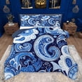 thumbnail image 1 of Homewish Bohemian Paisley Full Size Comforter Sets 3-Piece for Female Men Women,Boho Hippie Damask Bedding Comforter Set,Exotic Style Lightweight Bedding Sets,Lightweight Room Decor,Reversible, 1 of 8