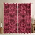 thumbnail image 1 of Homewish Bohemian Skull Damask Blackout Curtains,Happy Halloween Curtains Pack of 2 (42x84 Each),Pink, 1 of 6