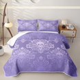 thumbnail image 1 of Homewish Bohemian Skull Quilt King,Victorian Damask King Coverlet Set,Halloween Duvet,3pcs, 1 of 7