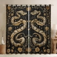 thumbnail image 1 of Homewish Bohemian Snake Animal Curtains Pack of 2 (42x84 Each), Hippie Rustic Flower Plant Curtains Blackout, Vintage Southwestern Bedroom Curtains, Window Curtains Bedroom Decor, 1 of 6