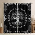 thumbnail image 1 of Homewish Bohemian Tree Of Life Curtains Pack of 2 (42x84 Each) For Female Men Teens,Universe Galaxy Curtains Blackout,Black White Bedroom Curtains,Ultra Soft Home Decor, 1 of 6