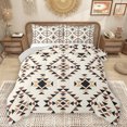 thumbnail image 1 of Homewish Boho Aztec Bedding Comforter Set,Retro Geometric Triangle Twin Comforter Sets,Beige Black Brown Bedding Set For Girl Boy,Ultra Soft Home Decor Reversible,2-Piece, 1 of 8