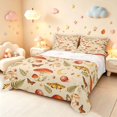 thumbnail image 1 of Homewish Boho Fungus Plant Bed Sheets,Moon Stars Moths Butterfly Full Size Sheets,Beige,4-Piece,1 Flat Sheet, 1 Fitted Sheet and 2 Pillowcases, 1 of 6