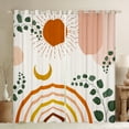 thumbnail image 1 of Homewish Boho Geometric Aesthetic Blackout Curtains Set of 2 (52x84 Each),Abstract Stripes Circles Window Curtains,Cartoon Moon Sun Curtains and Drapes For Girl,Breathable Home Decor, 1 of 6