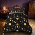 thumbnail image 1 of Homewish Boho Moon Phase Queen Comforter Set, Galaxy Astrology Stars Comforter Sets Queen, Black Reversible 3 Pieces, 1 Comforter and 2 Pillowcases, 1 of 6