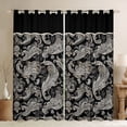 thumbnail image 1 of Homewish Boho Paisley Black Out Curtains for Teens Boys Girls,Bohemian Theme Curtains Pack of 2 (42x63 Each),Exotic Style Bedroom Curtains,Super Cozy Room Decor, 1 of 6