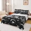 thumbnail image 1 of Homewish Boho Sun Moon Bed Sheets,Bohemain Tribal King Sheets,White Black Sheet Set For Kids,Ultra Soft Home Decor,4 Pieces, 1 of 7