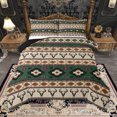 thumbnail image 1 of Homewish Boho Tribal Aztec Bedding Comforter Set,Retro Bull Skull Twin Comforter Sets,Beige Green Brown Bedding Set For Men Women,Super Cozy Room Decor Reversible,2 Pieces, 1 of 9