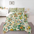 thumbnail image 1 of Homewish Boho Wild Flower Bedding Comforter Set,Vintage Flower Twin Comforter Sets,Beige Green Bedding Set For Adults,Microfiber Bedroom Decor Reversible,2pcs, 1 of 8
