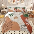 thumbnail image 1 of Homewish Botanical Flowers Leaves 2pcs Bedding Comforter Set For Children Teens Adults,Abstract Minimalist Stripes Twin Comforter Sets,Vintage Aesthetic Breathable Bedding Set, 1 of 8