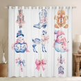 thumbnail image 1 of Homewish Bowknot Reindeer Animal Black Out Curtains, Kawaii Hippie Snowman Curtains Pack of 2 (42x63 Each), Merry Christmas Bedroom Curtains, Curtains and Drapes Decor, 1 of 6