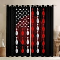 thumbnail image 1 of Homewish Bowling Gamer Black Out Curtains For Teens,American Flag Curtains Pack of 2 (42x63 Each),Sport Ball Game Bedroom Curtains,Luxury Bedroom Decor, 1 of 6