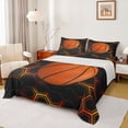 thumbnail image 1 of Homewish Basketball Games King Sheet Set,Geometric Hexagon,4-Piece, 1 of 7
