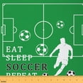 thumbnail image 1 of Homewish Boys Football Soccer Fabric by the Yard 3 Yard,Sport Game Sewing Fabric,Green White Room Decor Fabric by the Yard For Boys Kids,Super Cozy Room Decor, 1 of 6