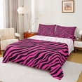 thumbnail image 1 of Homewish Boys Girls Animal Zebra Print 4pcs Bed Sheets,Abstract Geometric Stripes King Sheets,Black Pink Super Cozy Sheet Set,Microfiber Bedroom Decor, 1 of 7