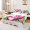 thumbnail image 1 of Homewish Boys Girls Cowgirl Floral Hat Twin Sheet Sets 3pcs,Exotic Style Twin Fitted Sheet Microfiber,Western Theme Breathable Flat Sheet,Super Cozy Room Decor, 1 of 7