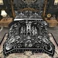 thumbnail image 1 of Homewish Boys Girls Gothic Castle 3 Pieces Queen Comforter Set,Chic Floral Flowers Ultra Soft Bedding Sets,Starry Sky Bedding Comforter Set Breathable,Microfiber Bedroom Decor,Reversible, 1 of 8