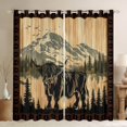 thumbnail image 1 of Homewish Boys Girls Highland Cow Curtains Pack of 2 (42x84 Each),Vintage Lodge Cabin Curtains Blackout,Farmhouse Animal Bedroom Curtains,Microfiber Bedroom Decor, 1 of 6