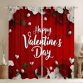 thumbnail image 1 of Homewish Boys Girls Romantic Floral Rose Black Out Curtains,Happy Valentine'S Day Curtains Pack of 2 (42x63 Each),Chic Flowers Blossoms Bedroom Curtains,Ultra Soft Home Decor, 1 of 6